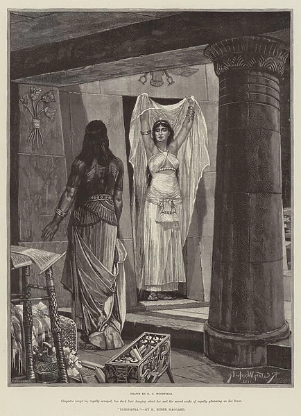 Cleopatra, by H Rider Haggard (engraving)