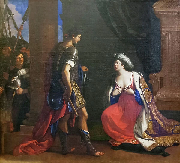Cleopatra before Octavianus, 1640 (oil on canvas)
