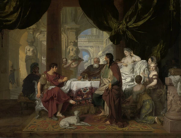 Cleopatras Banquet, c. 1675-80 (oil on canvas)