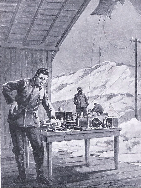 Three clicks that solved a great problem, illustration from'Cassell's Romance of Famous Lives, c. 1940 (litho)