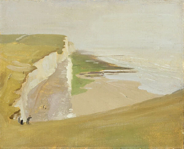 Cliffs at Rottingdean (oil on canvas on millboard)
