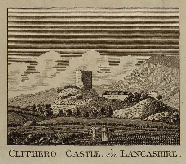 Clithero Castle, in Lancashire (engraving)