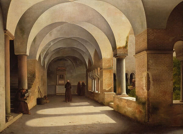 The Cloisters, San Lorenzo fuori le mura, 1824 (oil on canvas)