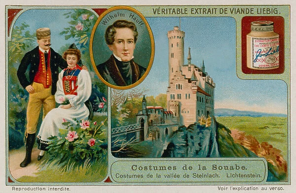 The clothing of the valley of Steinlach, Wilhelm Hauff and Lichtenstein (chromolitho)