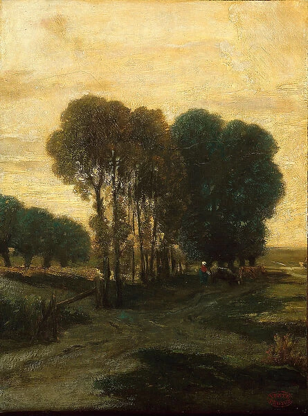 A Clump of Trees, c. 1860 (oil on canvas)