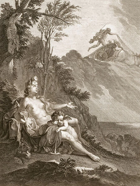Clytia Turned into a Turnesole, 1731 (engraving)
