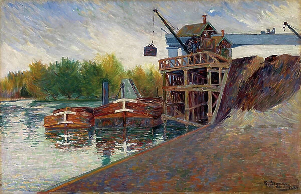 Coal Crane, Clichy, 1884 (oil on canvas)