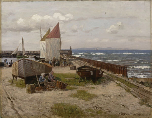 By the Coast, 1890 (oil on canvas)