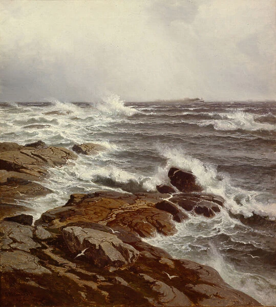 Coast Part (oil on canvas)