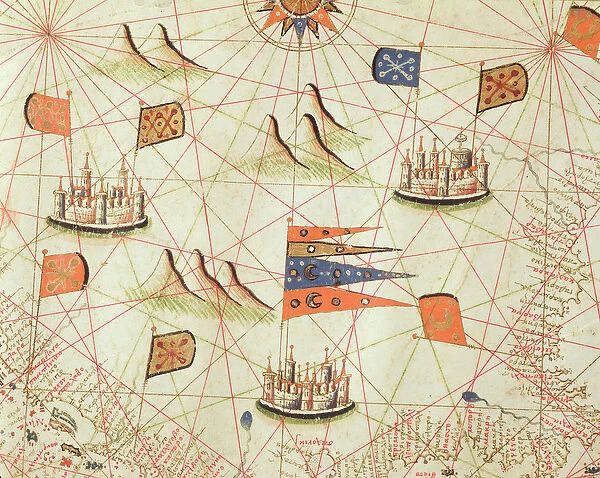 The coast of Tunisia and the Gulf of Gabes, from a nautical atlas of the Mediterranean
