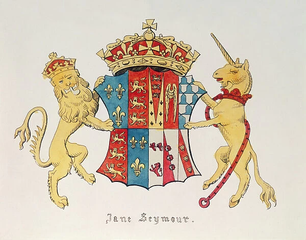 Coat of Arms of Jane Seymour (c. 1509-37), third wife of King Henry VIII of England