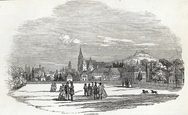 Coburg, engraved by W. J. Linton, from The Illustrated London News, 13th September 1845