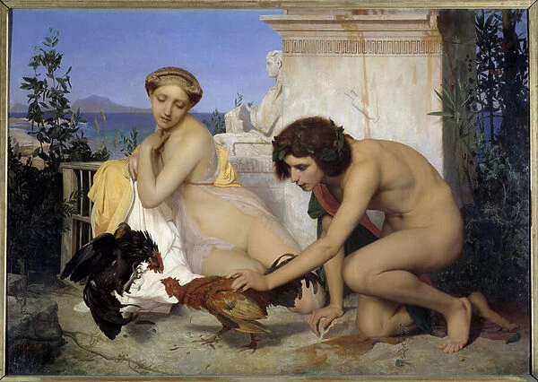 The Cock Fight, 1846 (oil on canvas)