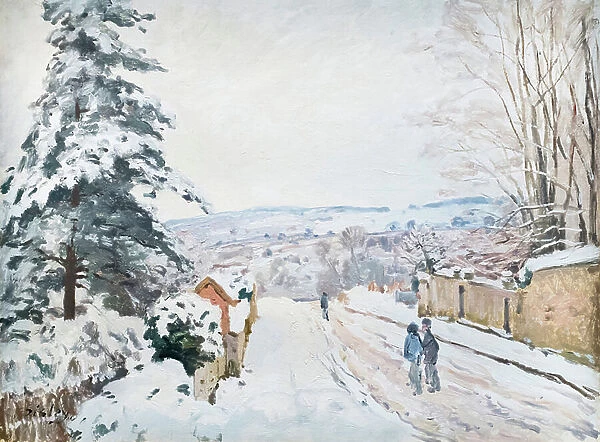 The Coeur Volant road to Louveciennes, c. 1872 (oil on canvas)