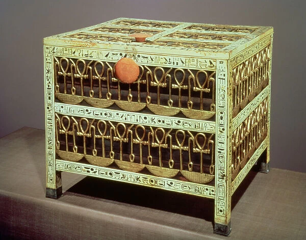 Coffer from the treasury of the tomb of Tutankhamun (c. 1370-52 BC