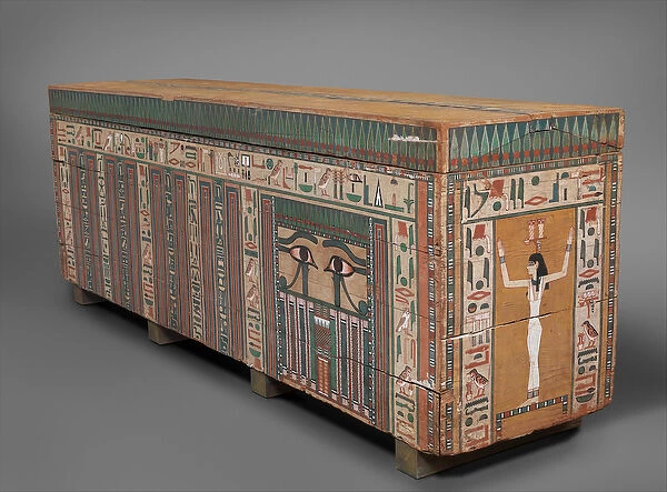 Coffin of Nakhtkhnum, c. 1802-1640 BC (wood, paint)