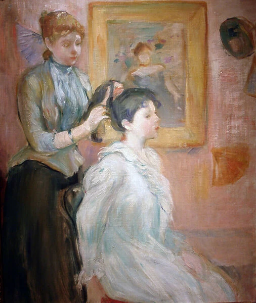 The Coiffure (oil on canvas)