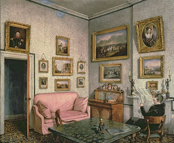 Col. Norcliffes study at Langton Hall, c. 1837