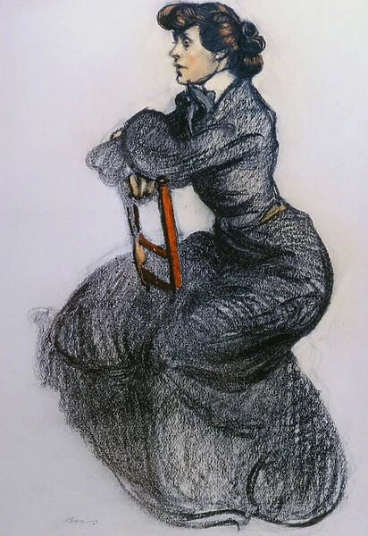 Colette, c. 1906-7 (charcoal and pastel)