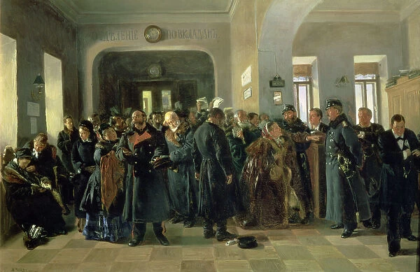 The Collapse of a Bank, 1881 (oil on canvas) (see also 40930)