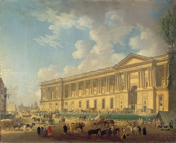 The Colonnade of the Louvre. c. 1770 (oil on canvas)