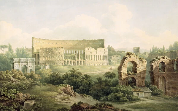 The Colosseum, Rome, 1802 (w  /  c over graphite on wove paper)