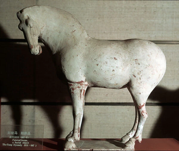 Colourful horse, funerary object, 618-907 (terracotta)
