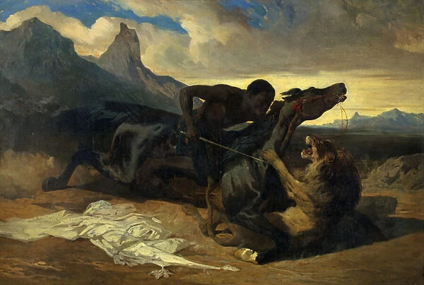 The Combat, c. 1830-35 (oil on canvas)