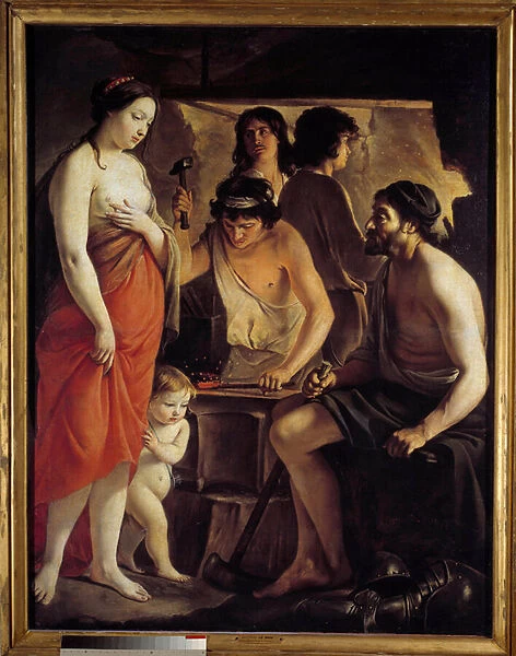Come to Vulcans forge. Painting by Louis Le Nain (1593-1648), 1641. Oil on canvas