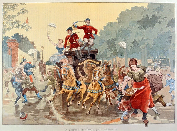 Here comes the Circus, the Circus Carriage, 1894 (litho)
