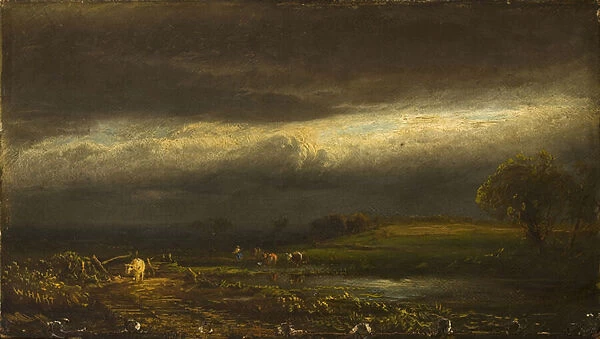 Coming Storm, Lake Cayuga (N. Y. ) (oil on canvas)