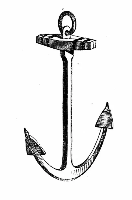Framed Print : A Common anchor, 1850
