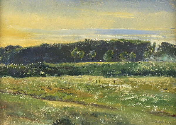 The Common, June, 1871 (oil on card)