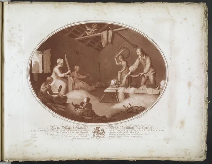 Framed Print : The Common Method of Beetling, Scutching and Hackling the Flax, 1783 (engraving) Framed Print : The Common Method of Beetling, Scutching and Hackling the Flax, 1783 (engraving)