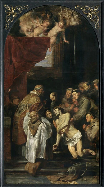 The Last Communion of Francis of Assisi, 1619 (oil on panel)