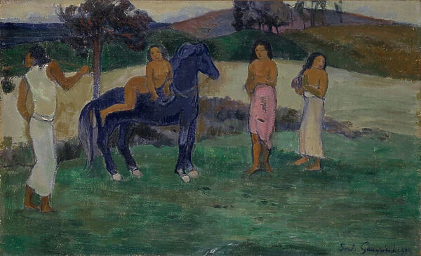 Composition with Figures and a Horse, 1902 (oil on canvas)