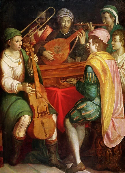 A Concert, late 16th century (oil on canvas)
