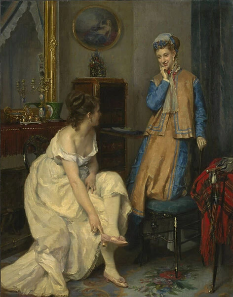 Confidences, c. 1870 (oil on canvas)
