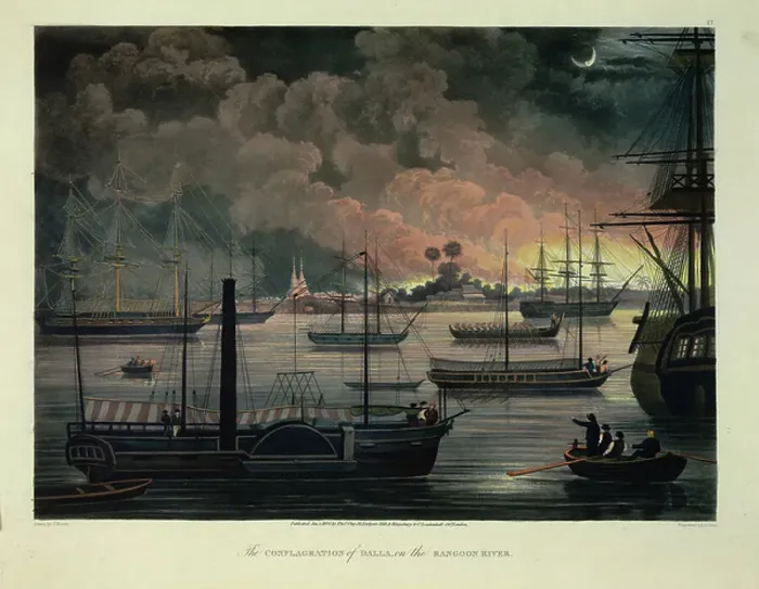 Framed Print : The conflagration of Dalla Framed Print : The conflagration of Dalla