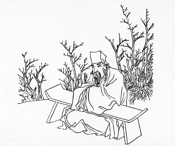 Confucius Teaching (engraving)