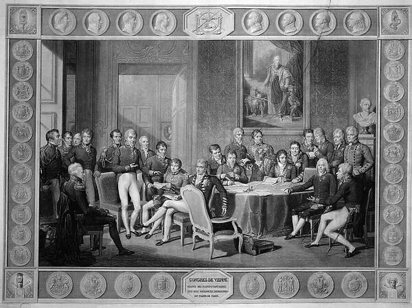 Congress of Vienna, 1814-15 (engraving) (SEE ALSO 79713)