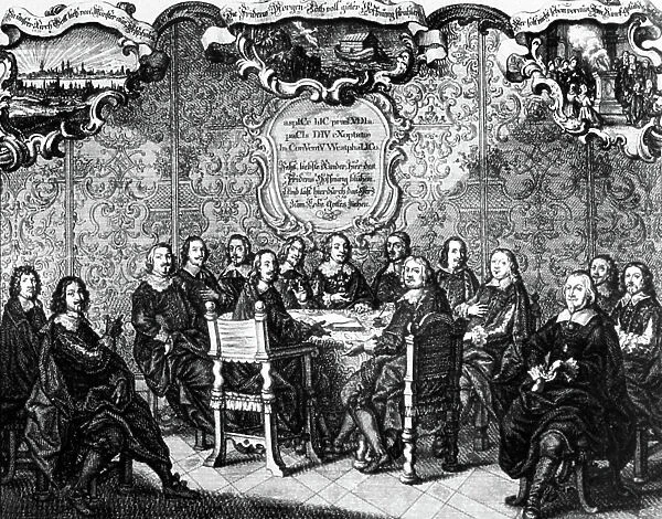 congress of Westphalia in Munster, end of Thirty Years war 1648