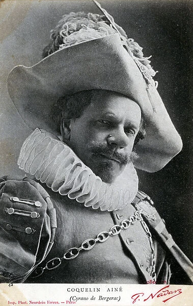 Constant Coquelin (known as Coquelin elder, 1841-1909) photographed in the costume of