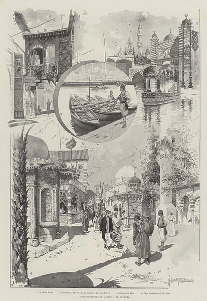 'Constantinople in London, 'at Olympia (engraving)