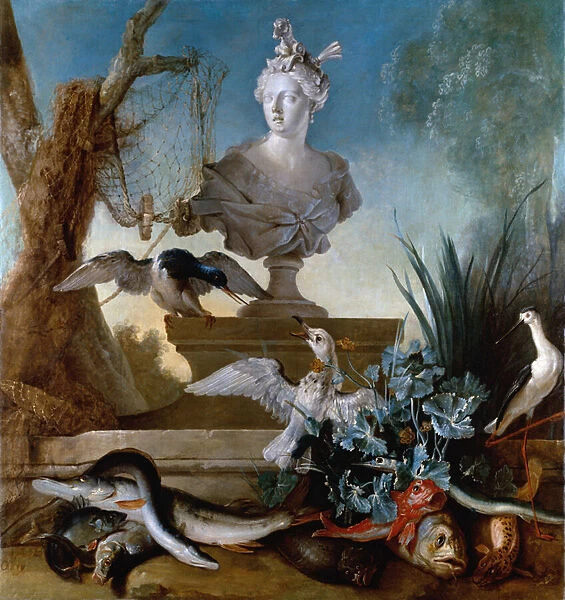 The Four Continents: Asia, 1722 (oil on canvas) (see also 115958)