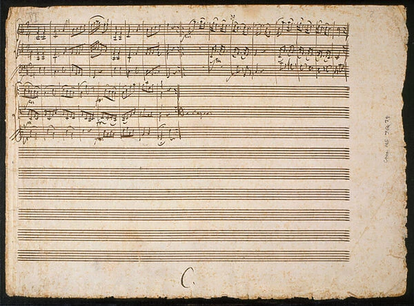 Six Contre Dances, 1784 (pen & ink on paper)
