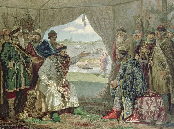 The Convention of Princes with Grand Duke Vladimir Monomakh II (1053-1125) at Dolob in 1103