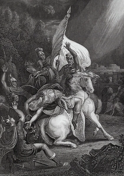 The Conversion of Saul, Acts, XXVI, v 14 (engraving)