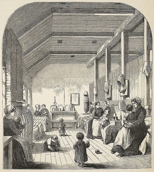 The convict nursery at Brixton, illustration from The Criminal Prisons of London