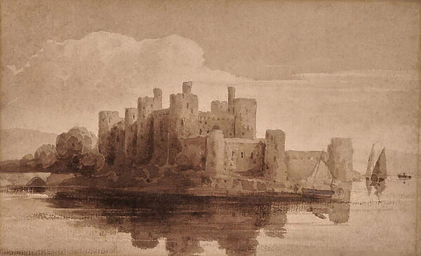 Conway Castle [2], 1800-59 (Watercolour)